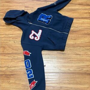 True Religion Navy Blue Hoodie Jacket